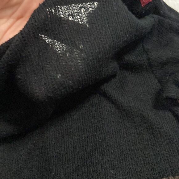 Just Living Floral Knit Long Sleeve V Neck Shirt size 1 - Picture 9 of 11